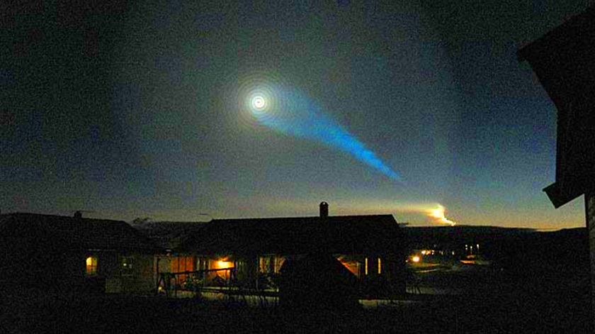 Το φαινόμενο στον ουρανό επάνω από τη Νορβηγία