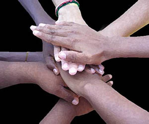 United hands